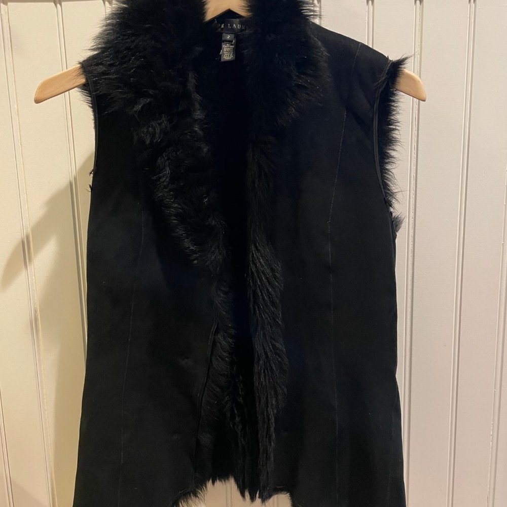 Ralph Lauren Black Label Shearling Vest